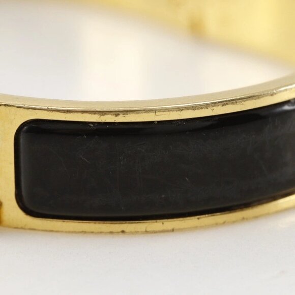 HERMES Click H Bangle black Plated Gold 34.3g Women - Picture 6 of 12